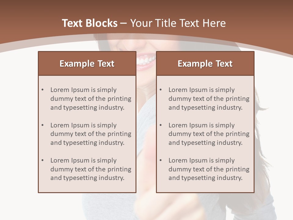Closeup Winner People PowerPoint Template