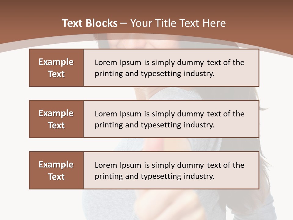 Closeup Winner People PowerPoint Template