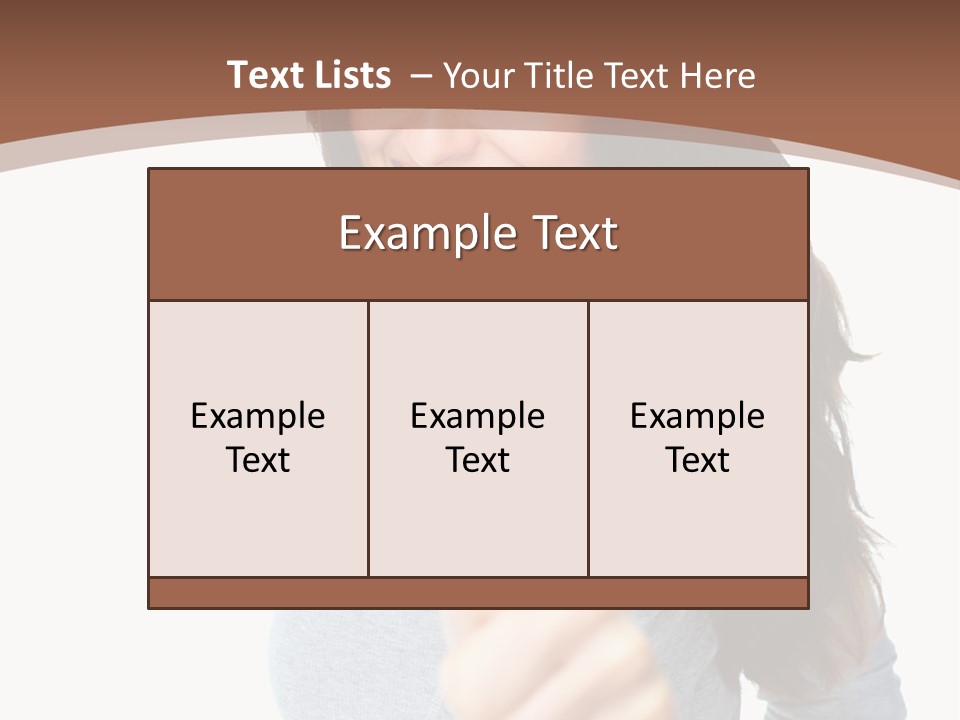 Closeup Winner People PowerPoint Template