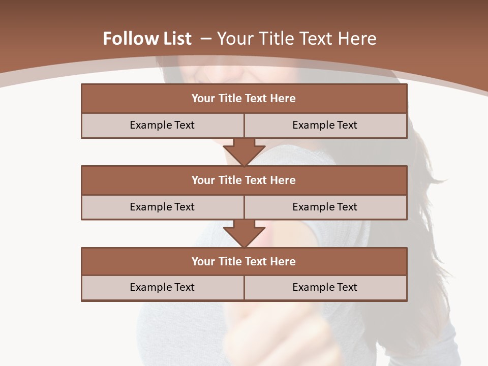 Closeup Winner People PowerPoint Template