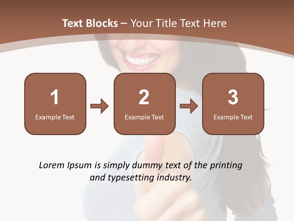 Closeup Winner People PowerPoint Template