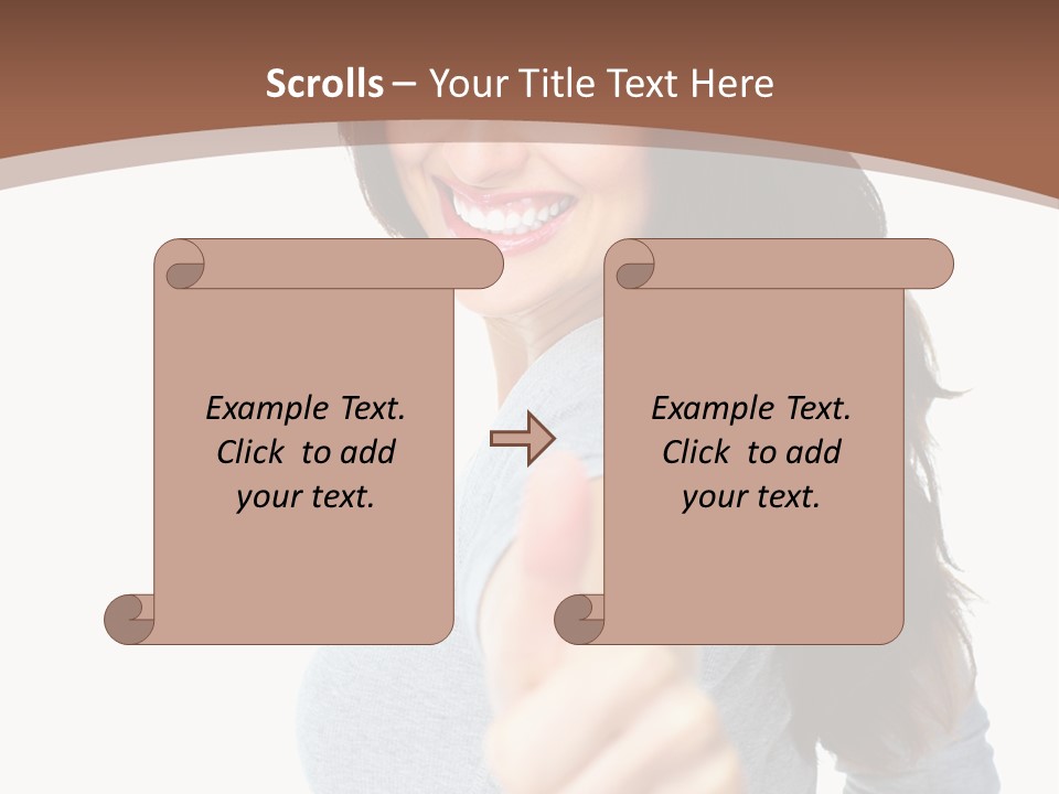 Closeup Winner People PowerPoint Template