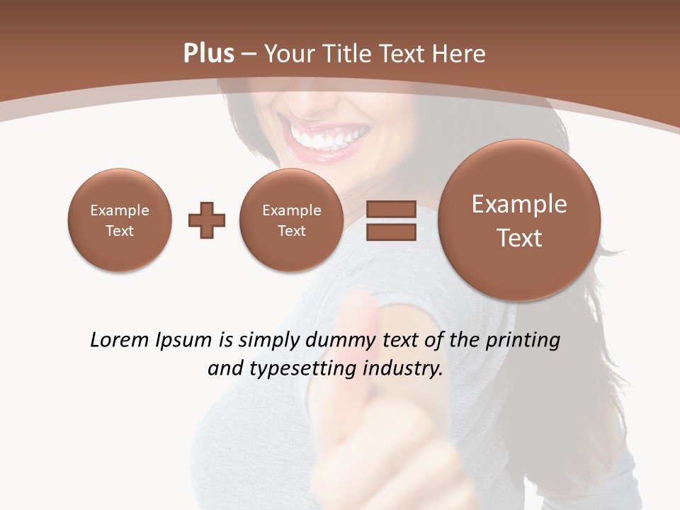 Closeup Winner People PowerPoint Template