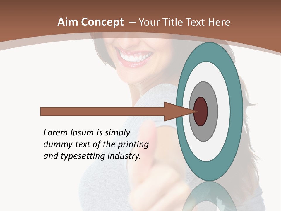 Closeup Winner People PowerPoint Template