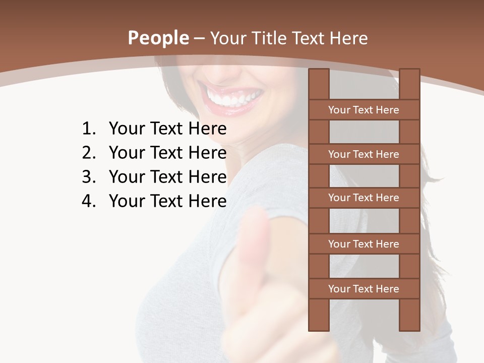 Closeup Winner People PowerPoint Template