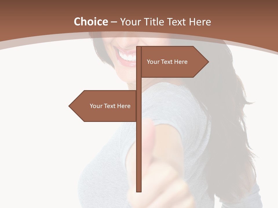 Closeup Winner People PowerPoint Template