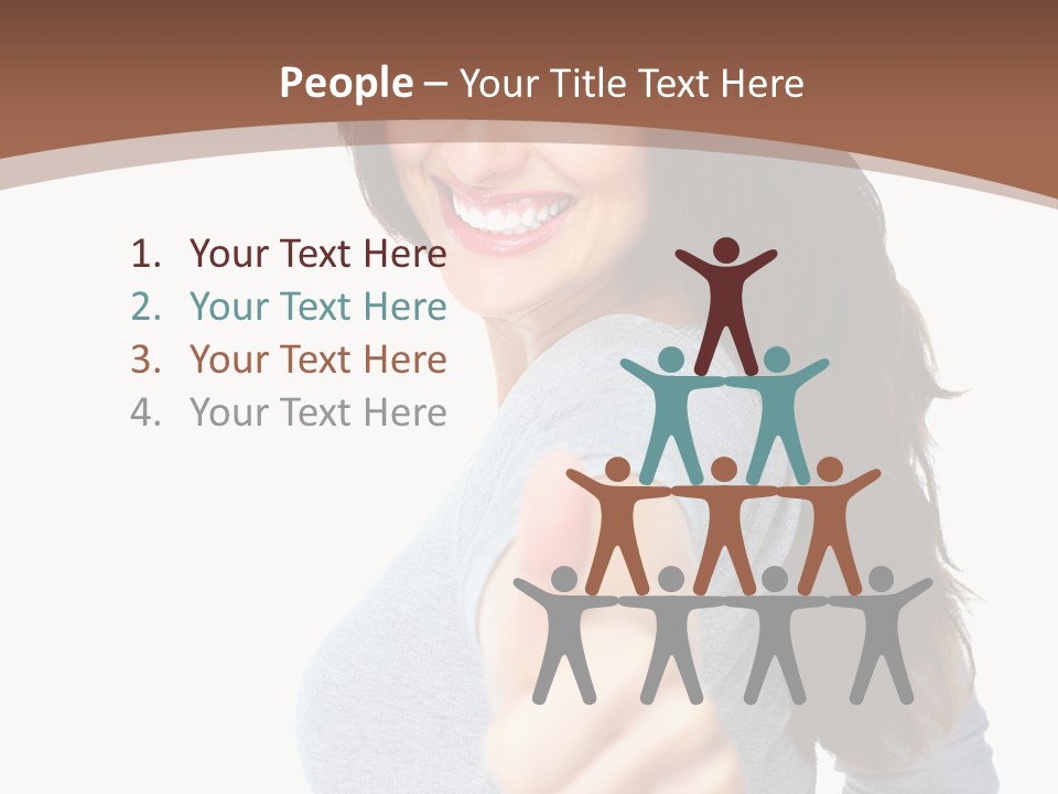 Closeup Winner People PowerPoint Template