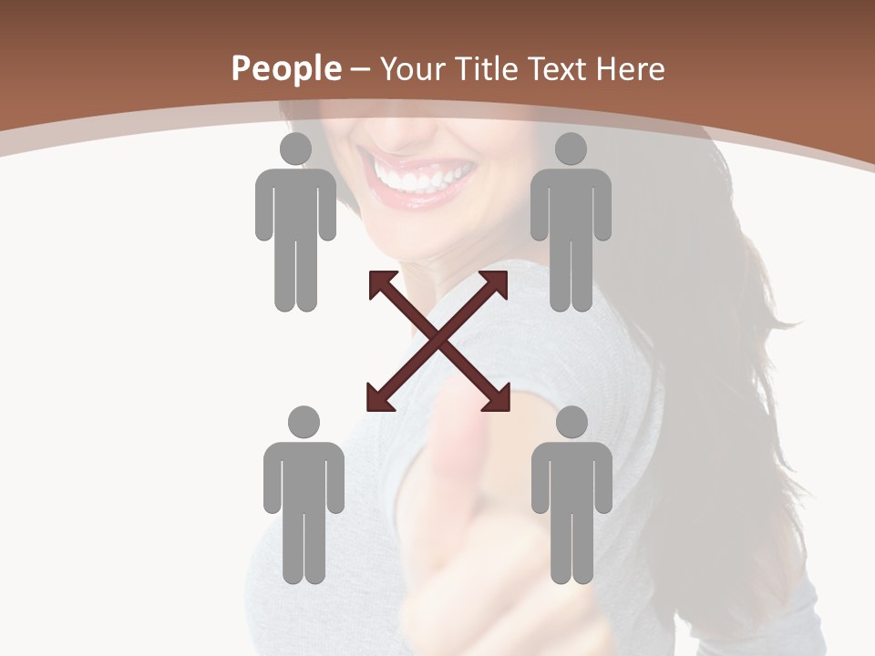 Closeup Winner People PowerPoint Template