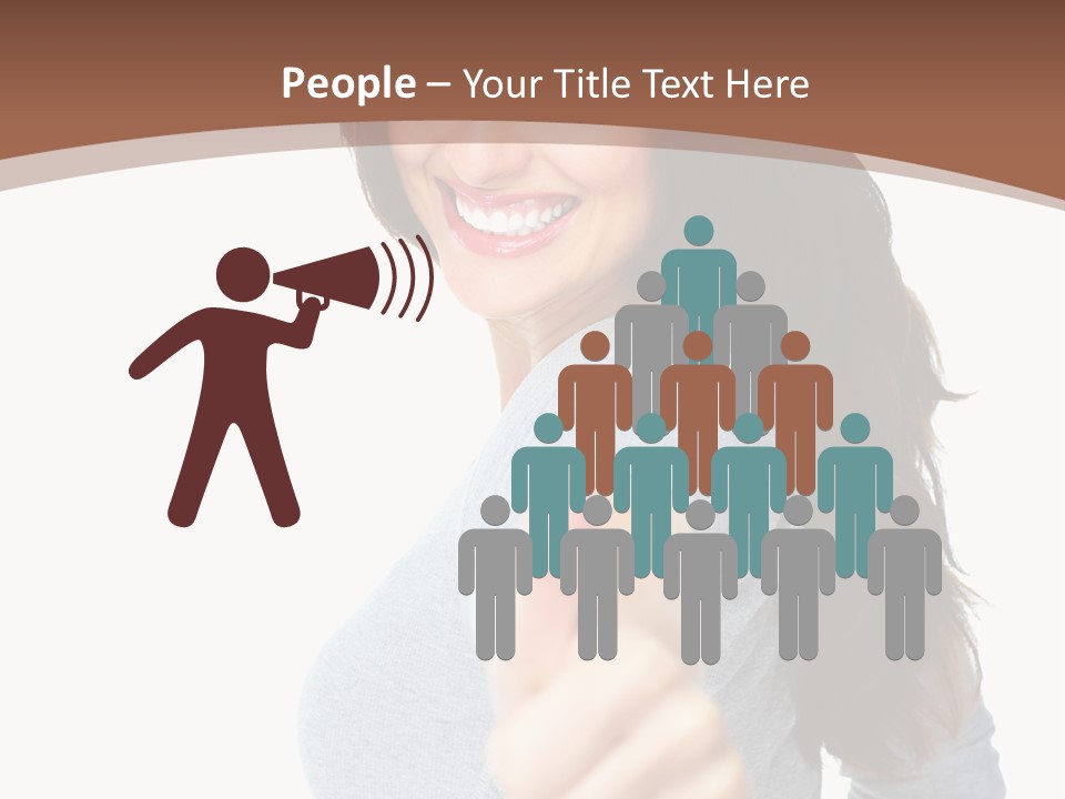 Closeup Winner People PowerPoint Template