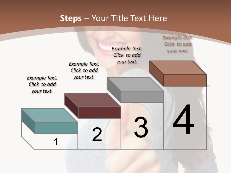 Closeup Winner People PowerPoint Template
