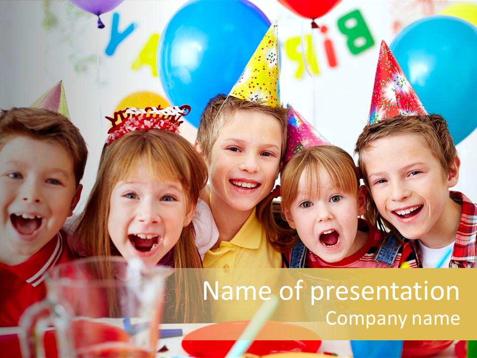 Child People Offspring PowerPoint Template