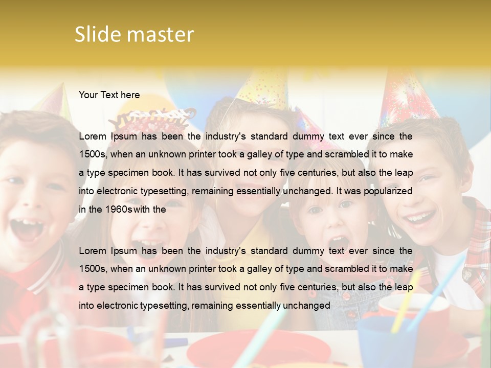 Child People Offspring PowerPoint Template