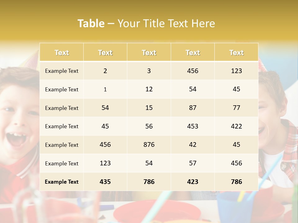 Child People Offspring PowerPoint Template