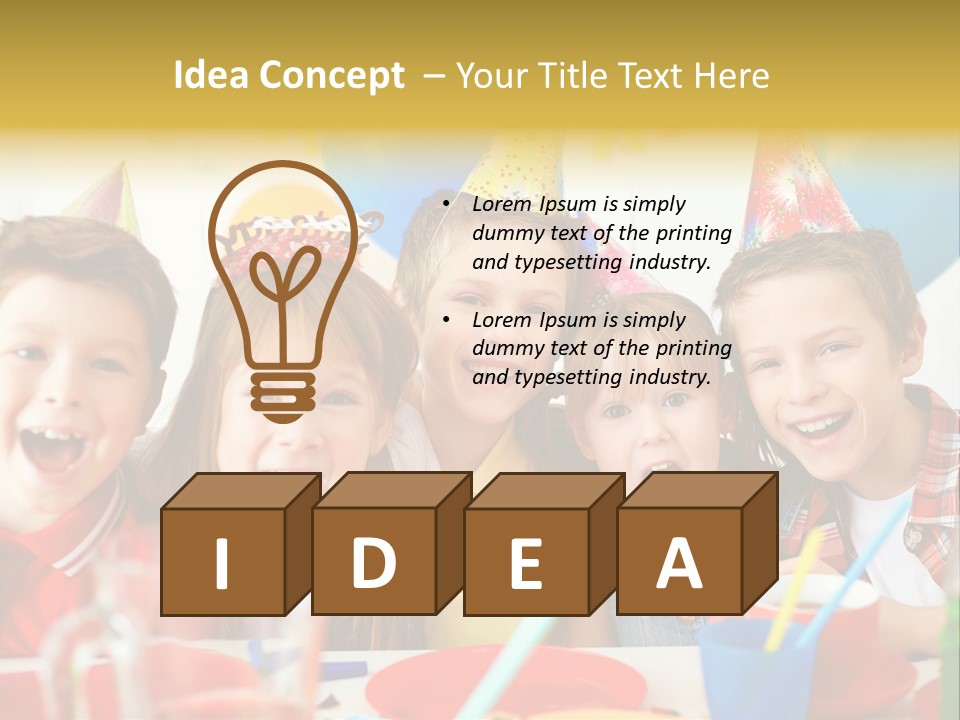 Child People Offspring PowerPoint Template
