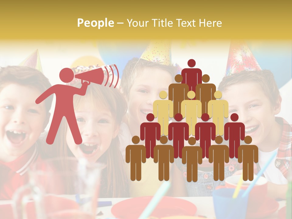 Child People Offspring PowerPoint Template