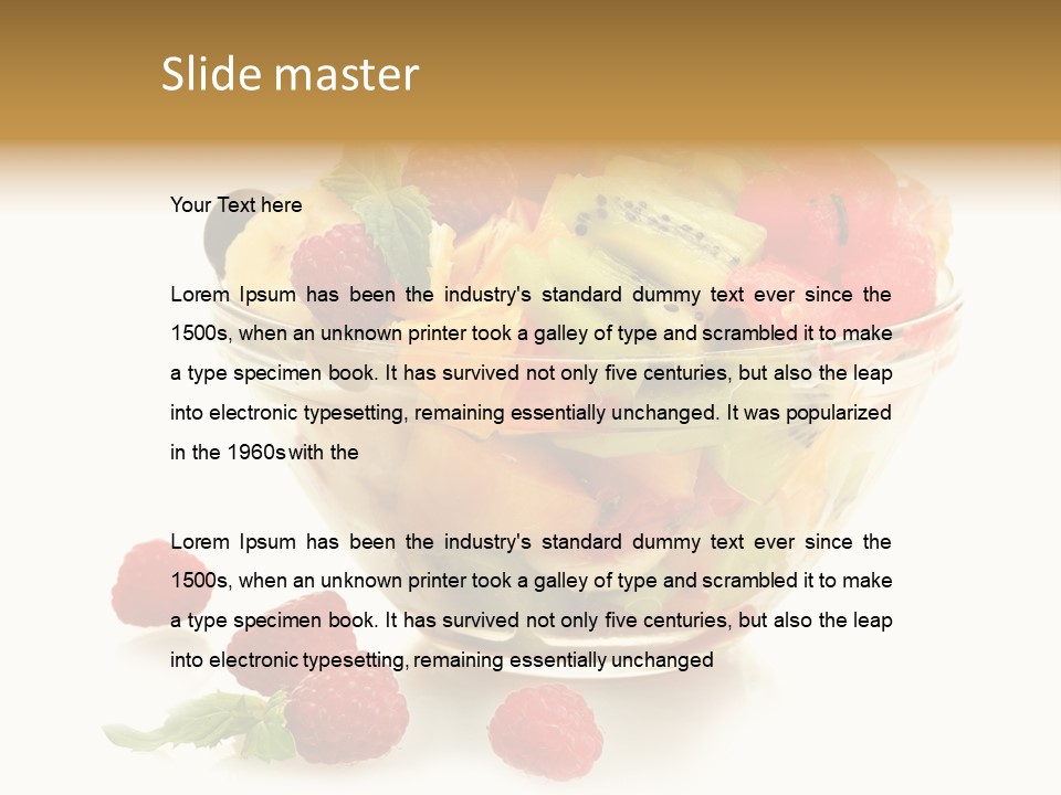 Cocktail Yellow Variety PowerPoint Template