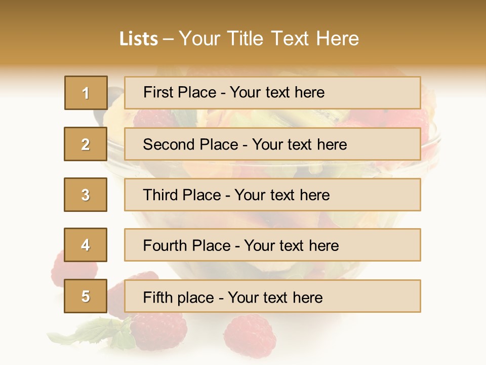 Cocktail Yellow Variety PowerPoint Template