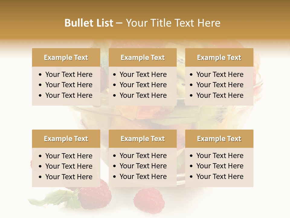 Cocktail Yellow Variety PowerPoint Template