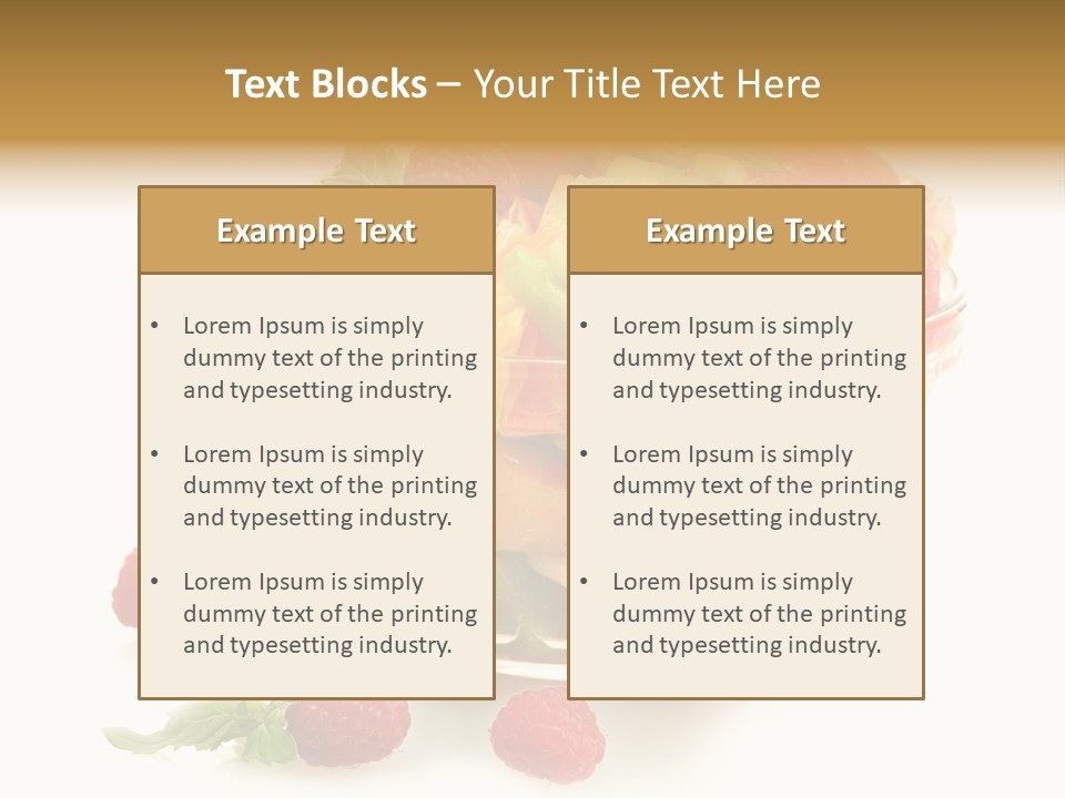 Cocktail Yellow Variety PowerPoint Template