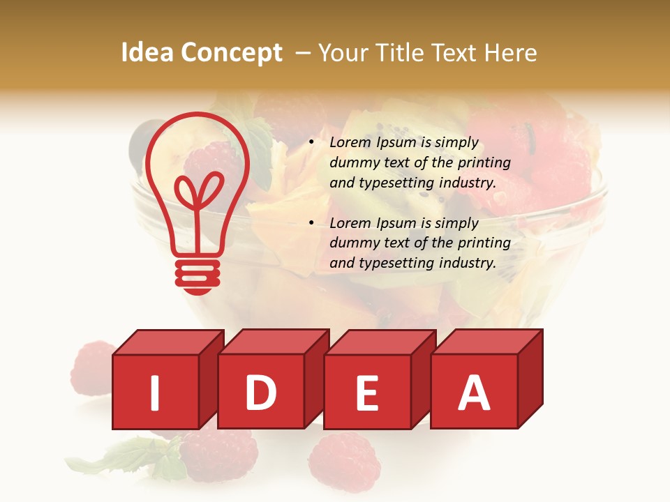 Cocktail Yellow Variety PowerPoint Template