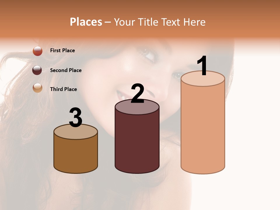 Brunette Portrait Apply PowerPoint Template