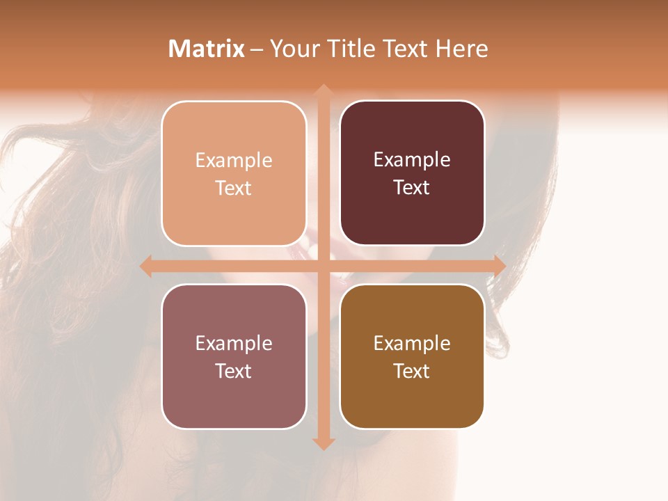 Brunette Portrait Apply PowerPoint Template