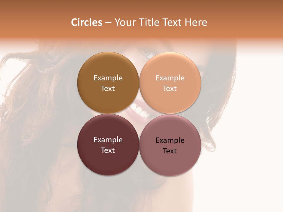 Brunette Portrait Apply PowerPoint Template