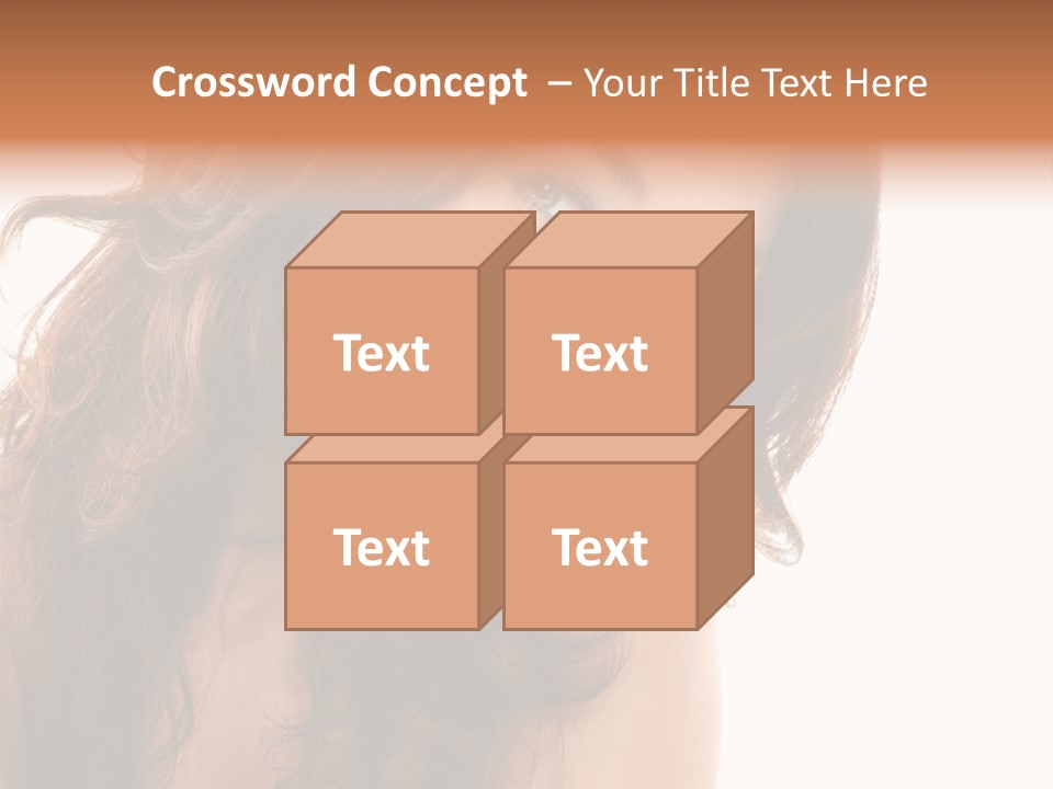 Brunette Portrait Apply PowerPoint Template