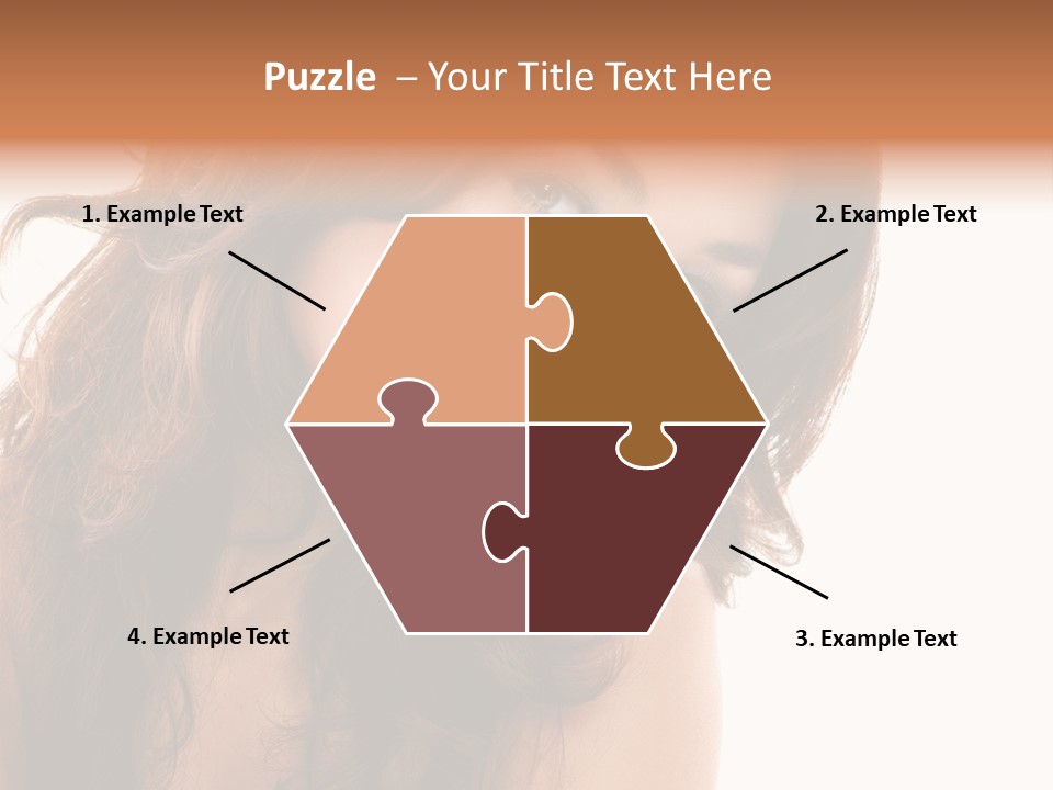 Brunette Portrait Apply PowerPoint Template