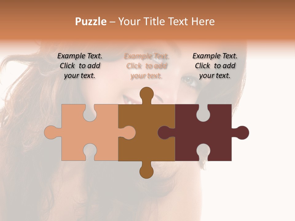 Brunette Portrait Apply PowerPoint Template