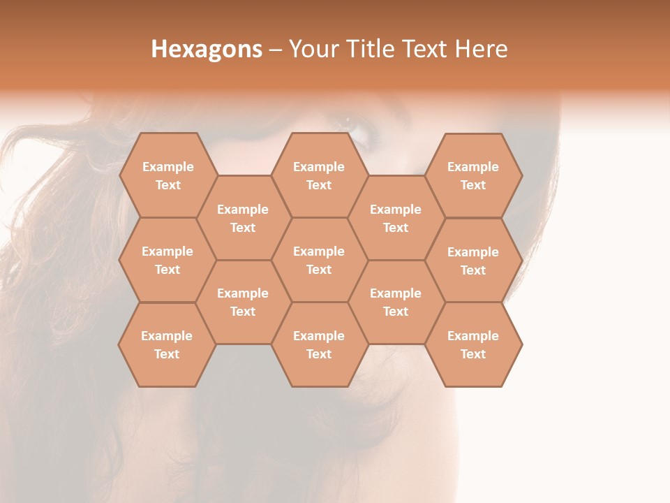 Brunette Portrait Apply PowerPoint Template