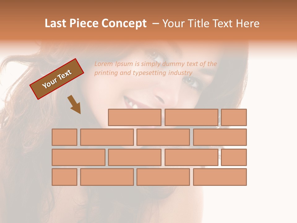 Brunette Portrait Apply PowerPoint Template