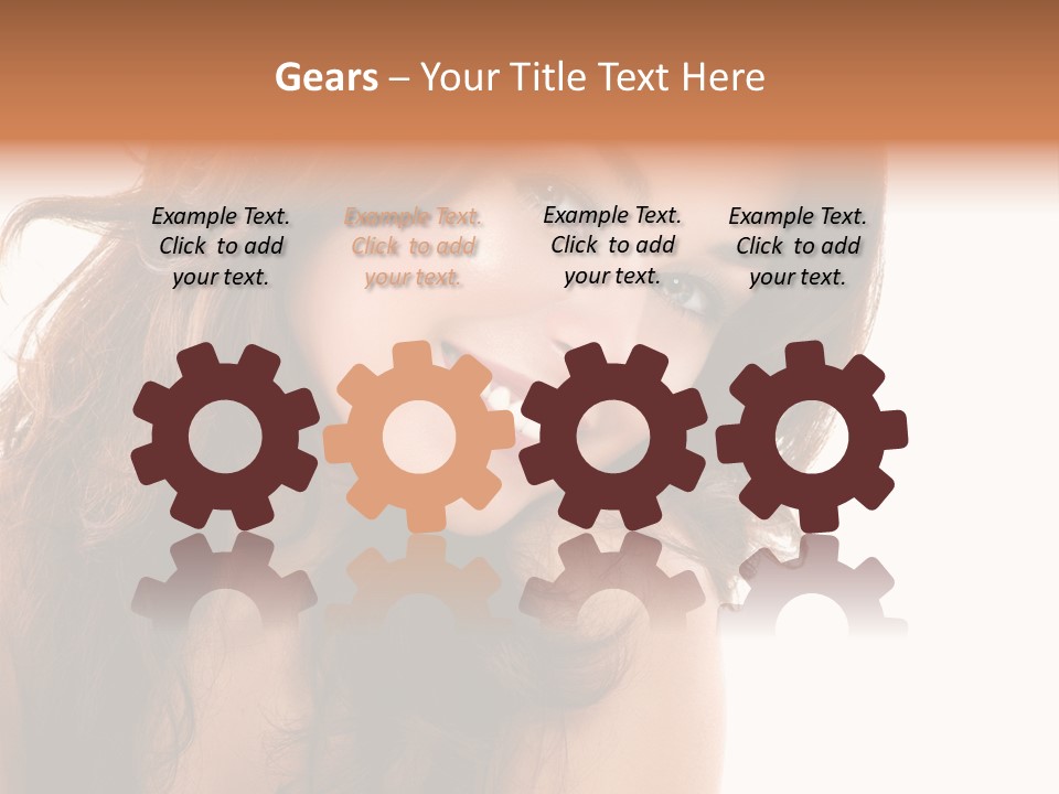 Brunette Portrait Apply PowerPoint Template