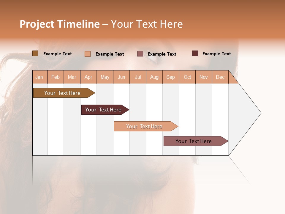 Brunette Portrait Apply PowerPoint Template