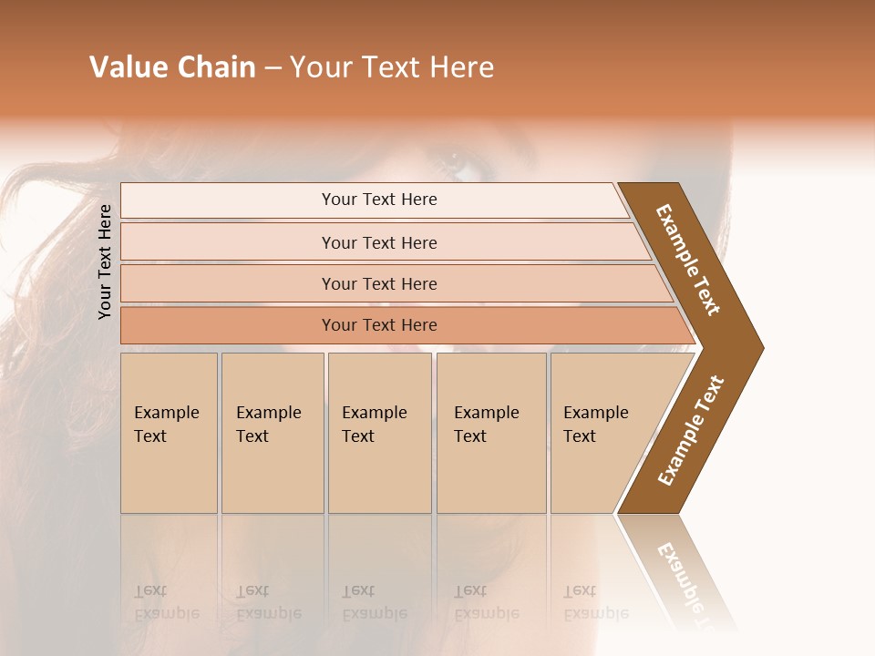 Brunette Portrait Apply PowerPoint Template