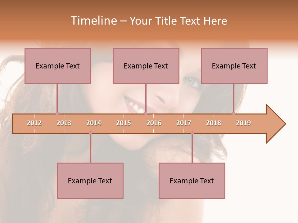 Brunette Portrait Apply PowerPoint Template