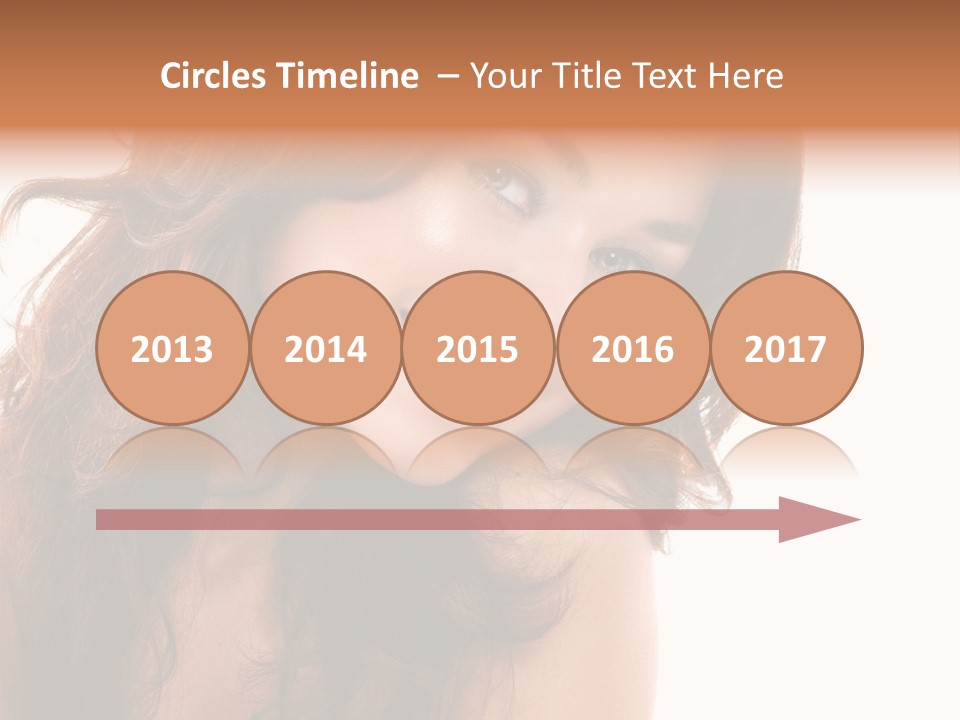 Brunette Portrait Apply PowerPoint Template