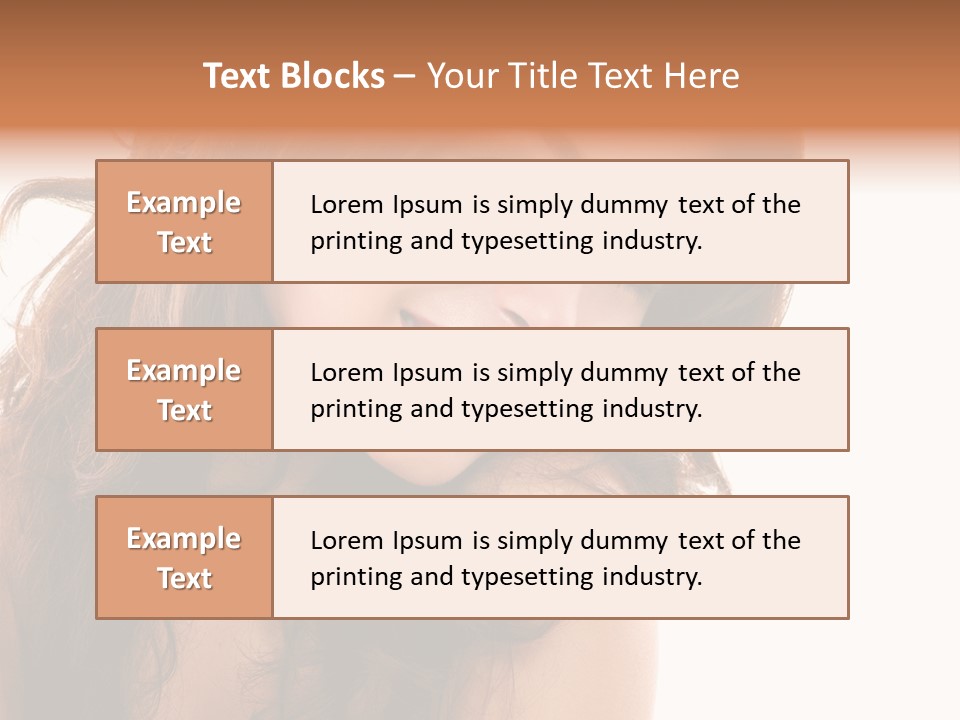 Brunette Portrait Apply PowerPoint Template