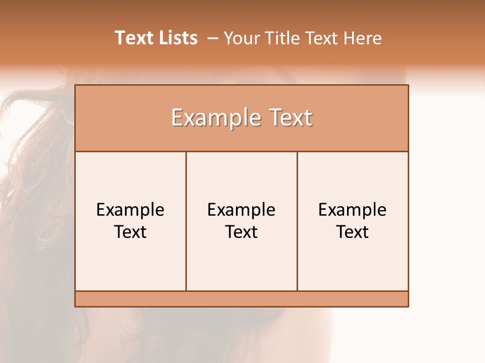 Brunette Portrait Apply PowerPoint Template