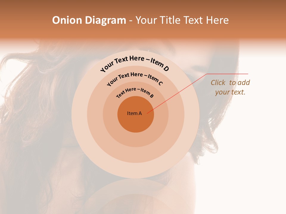 Brunette Portrait Apply PowerPoint Template