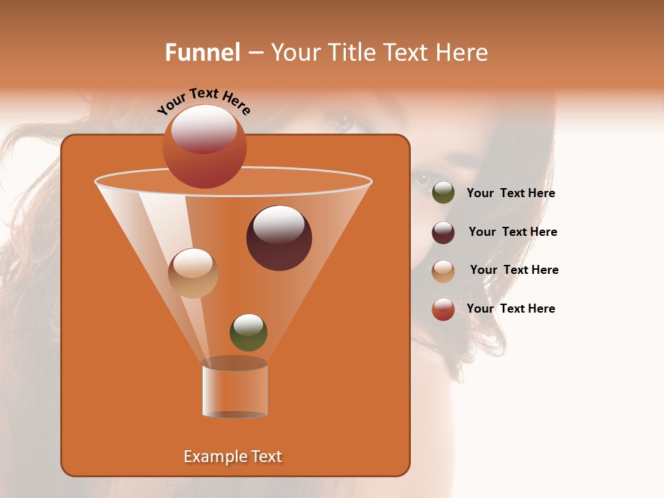 Brunette Portrait Apply PowerPoint Template