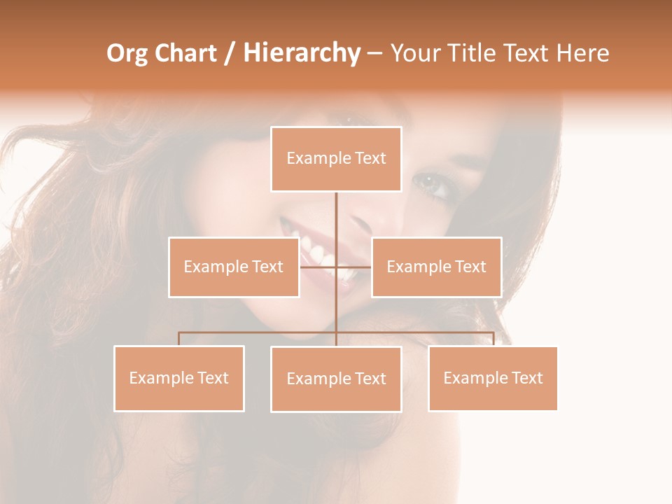 Brunette Portrait Apply PowerPoint Template