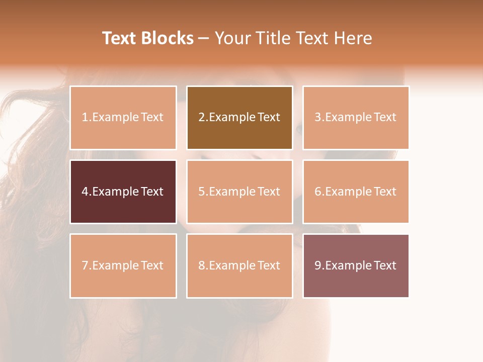 Brunette Portrait Apply PowerPoint Template