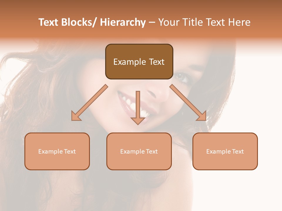 Brunette Portrait Apply PowerPoint Template