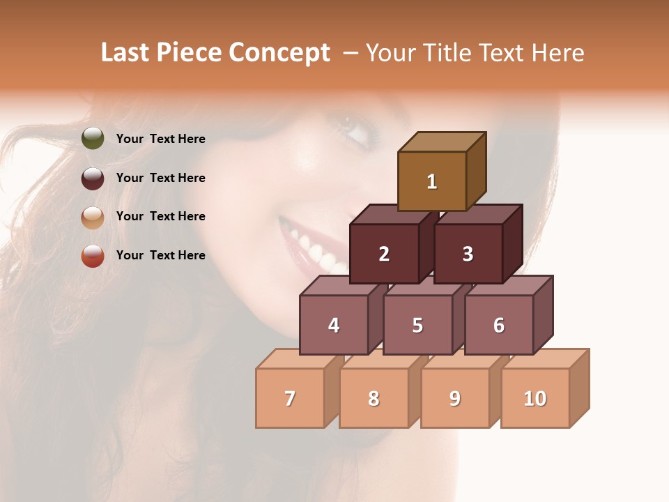 Brunette Portrait Apply PowerPoint Template