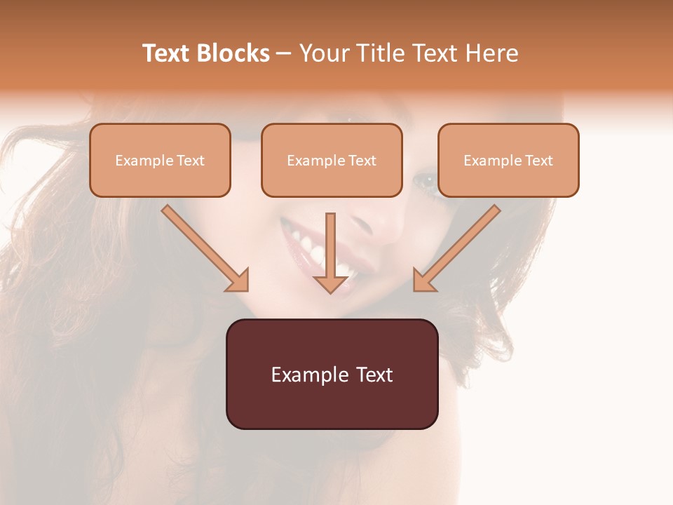 Brunette Portrait Apply PowerPoint Template