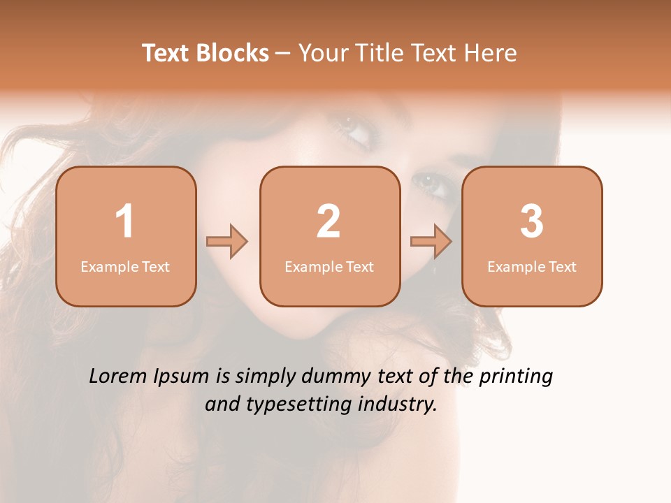 Brunette Portrait Apply PowerPoint Template