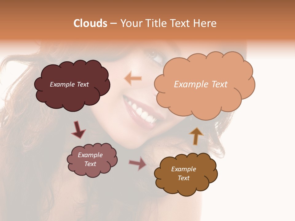 Brunette Portrait Apply PowerPoint Template