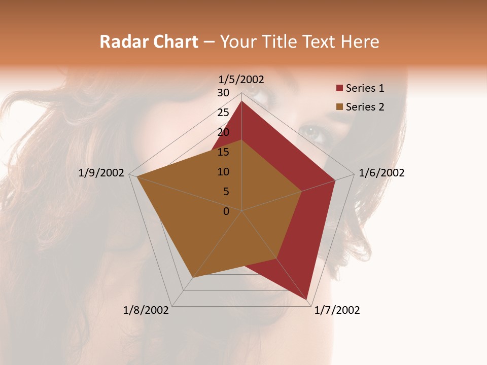 Brunette Portrait Apply PowerPoint Template