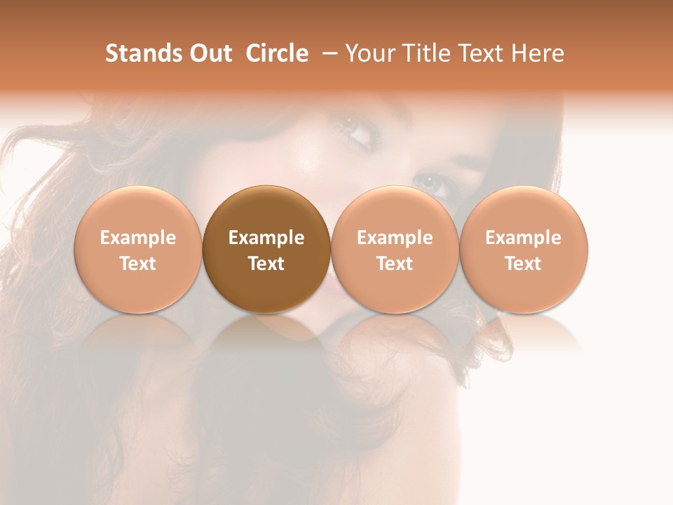 Brunette Portrait Apply PowerPoint Template